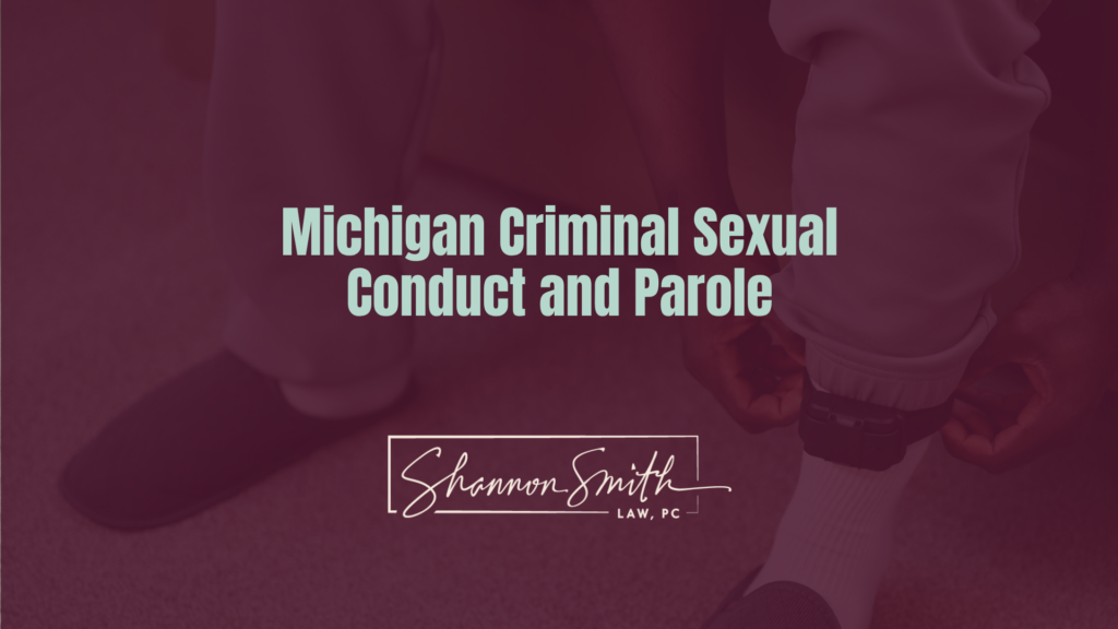 Michigan Criminal Sexual Conduct and Parole