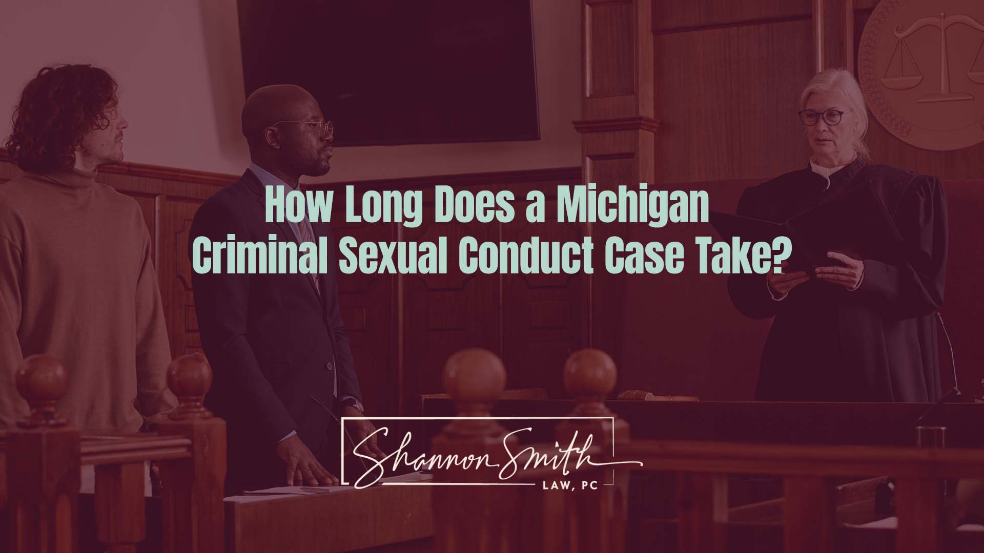 Shannon Smith Nationally Recognized Sex Crimes Defense Attorney - How Long Does a Michigan Criminal Sexual Conduct Case Take?